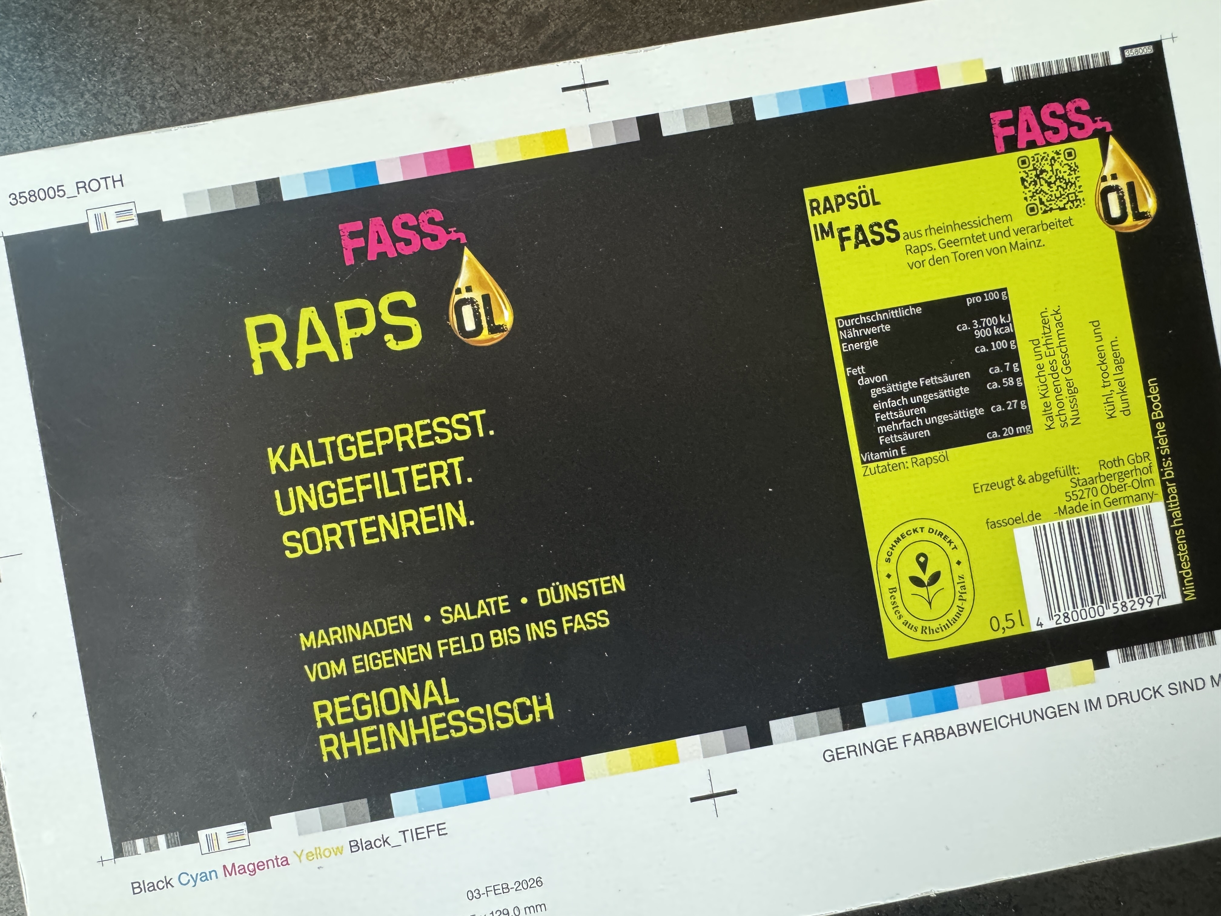 Foliendruck Minifässer